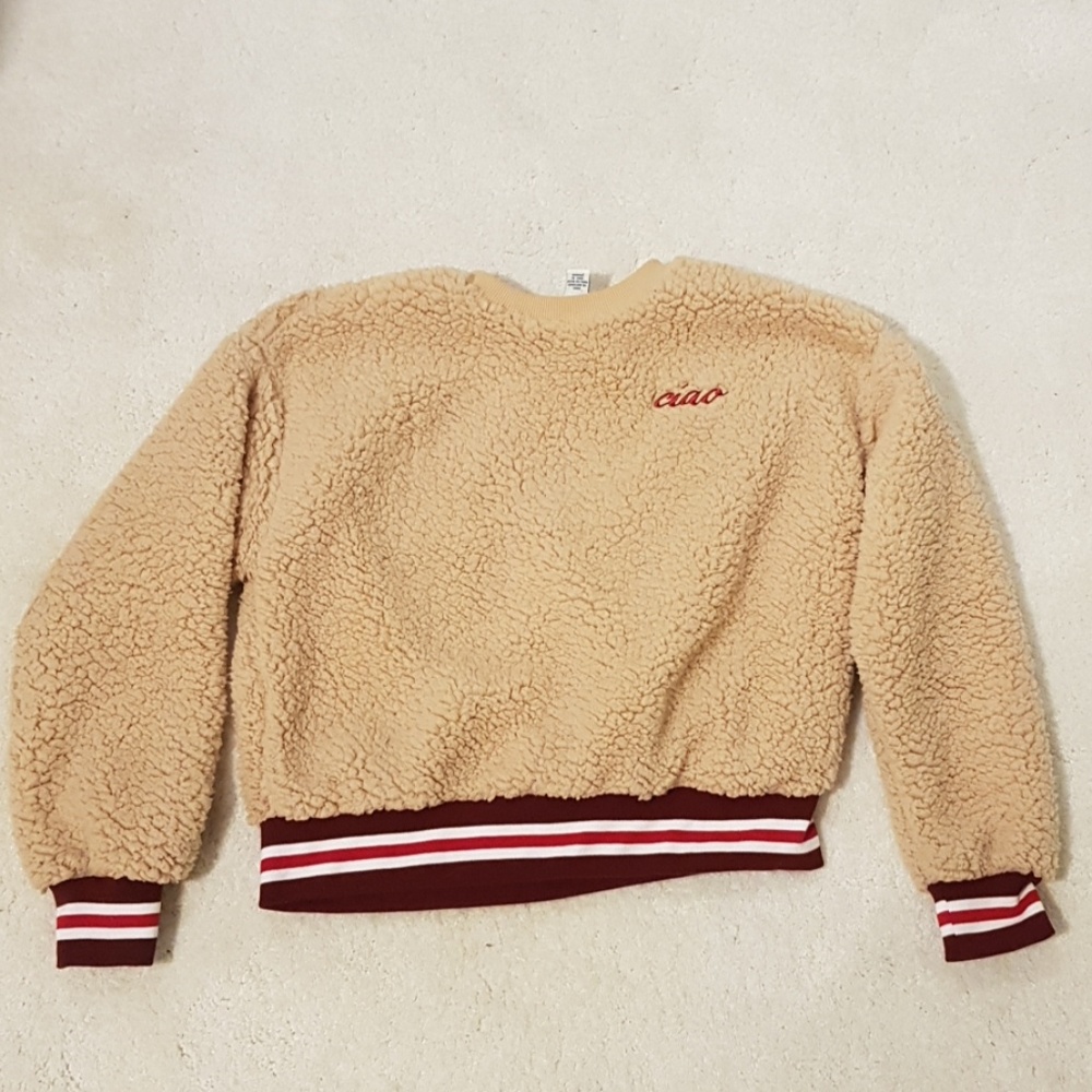 Sherpa crewneck Forever 21 beige